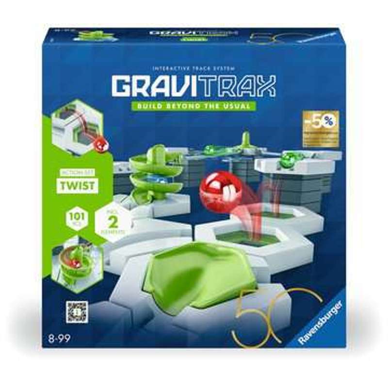 GraviTrax 24576 액션 세트 트위스트 50년 파란색 삼각형