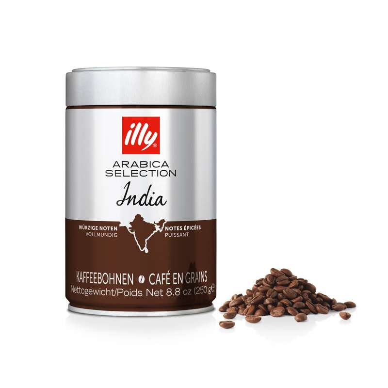 갈기 위한 일리 커피 원두 아라비카 셀렉션 인도, 주석 250g