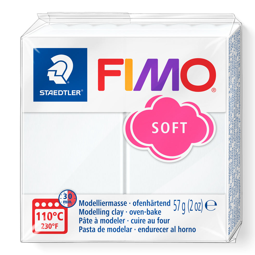 STAEDTLER® FIMO® 소프트 노멀 블록, 57g, 흰색