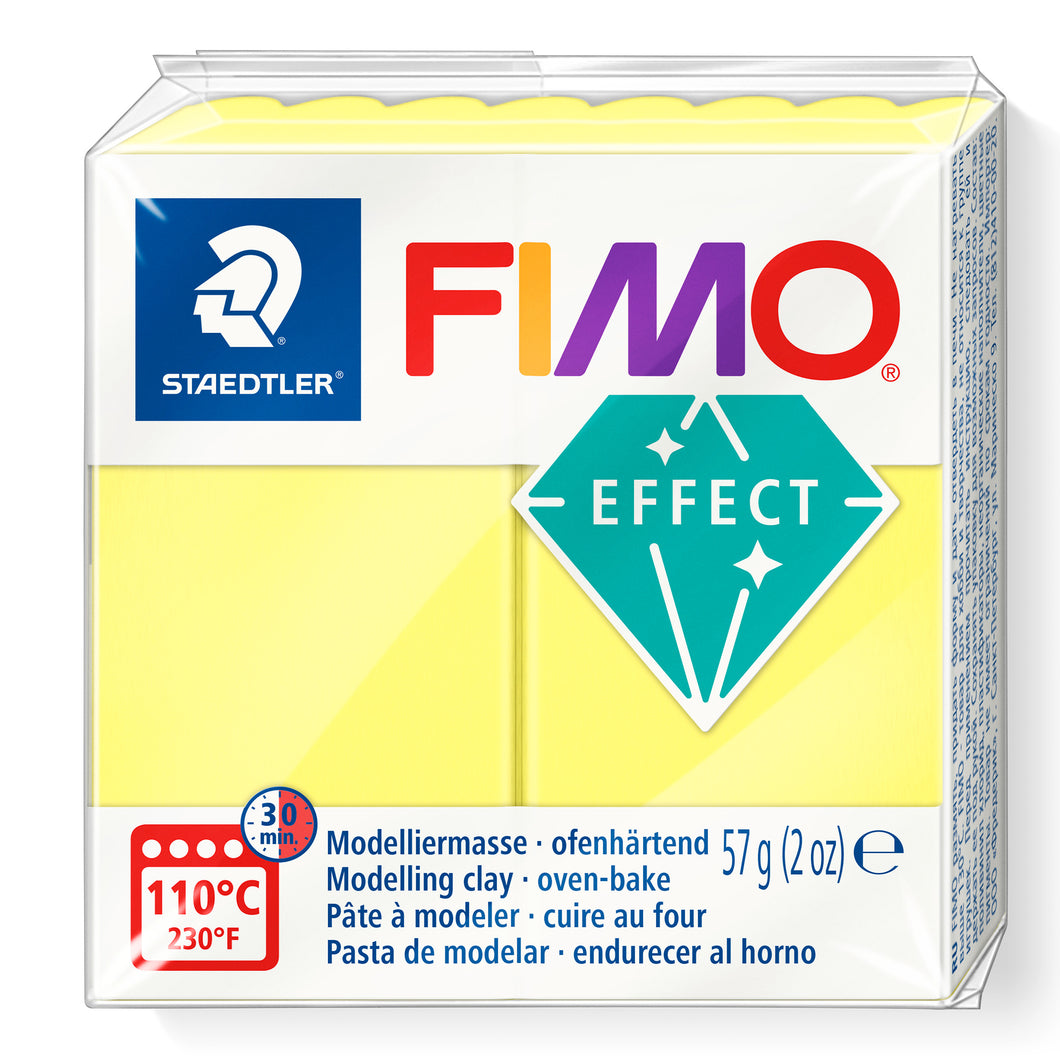 STAEDTLER® FIMO® 효과 일반 블록, 57g, 노란색 반투명