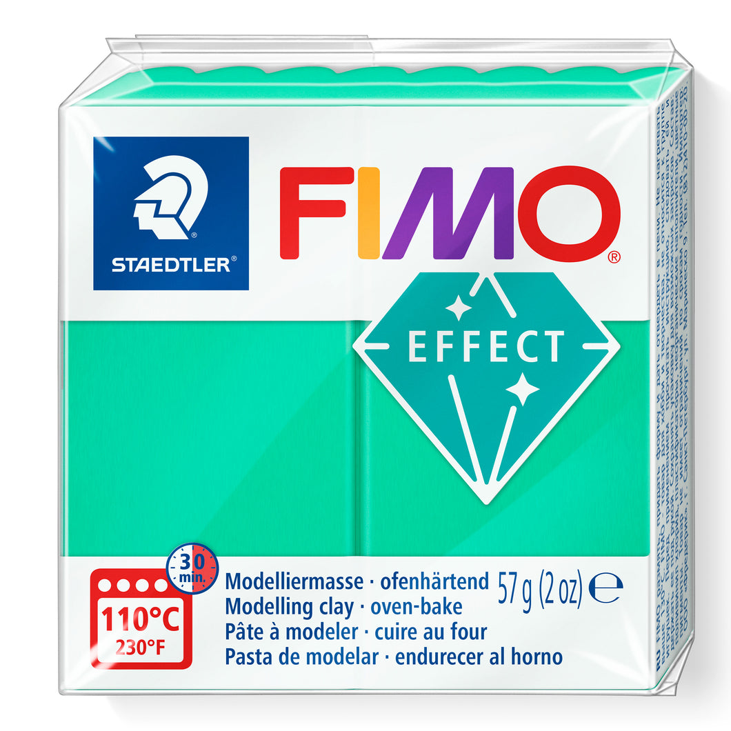 STAEDTLER® FIMO® 효과 일반 블록, 57g, 녹색 반투명