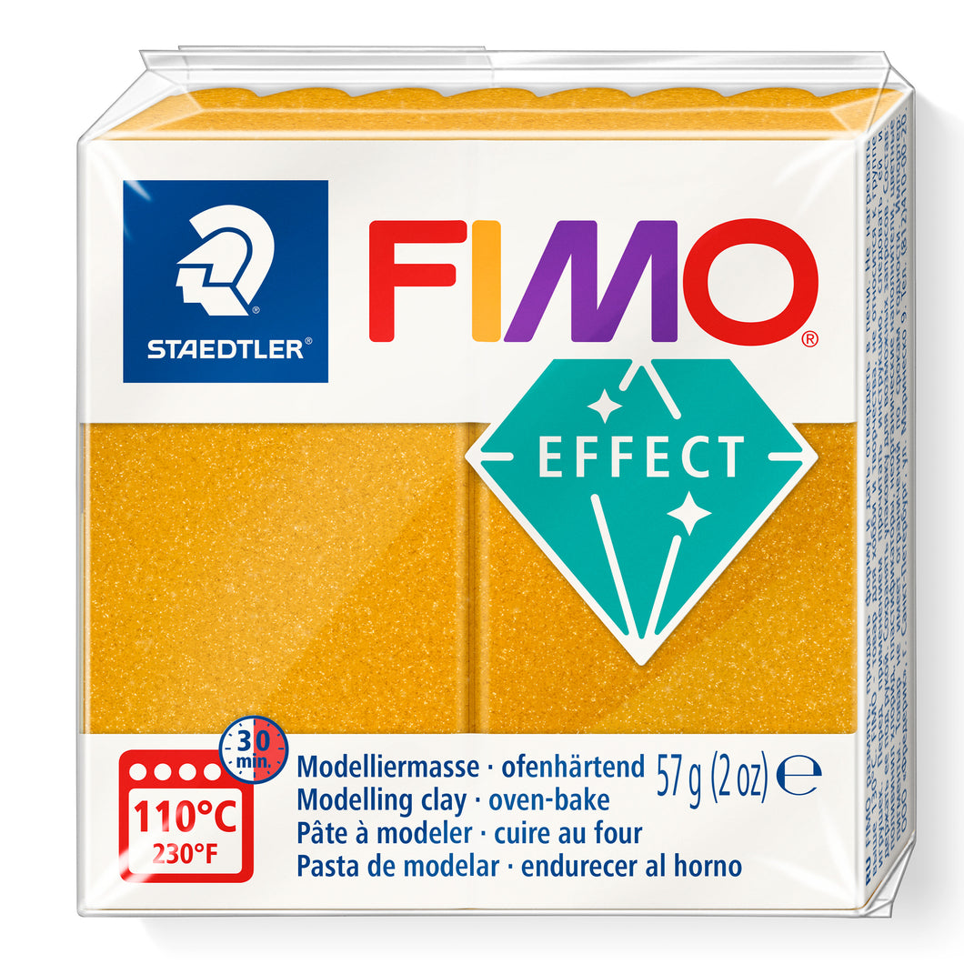 STAEDTLER® FIMO® 효과 일반 블록, 57g, 골드 메탈릭