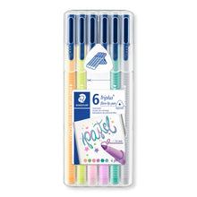 이미지를 갤러리 뷰어에 로드 , STAEDTLER® triplus® color 323 3개의 모서리가 있는 6가지 색상의 파스텔 섬유 펜
