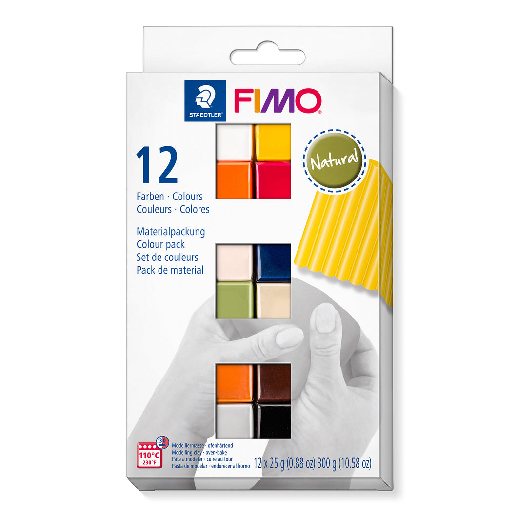 STAEDTLER® FIMO® 12가지 다양한 색상의 부드러운 내추럴 모델링 클레이