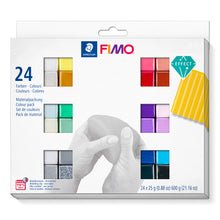 이미지를 갤러리 뷰어에 로드 , STAEDTLER® FIMO® 이펙트 오븐 경화 컬러 팩 600g 24색
