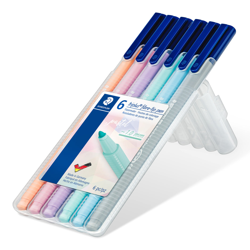 STAEDTLER® triplus® color 323 파이버 팁 펜, 6가지 색상