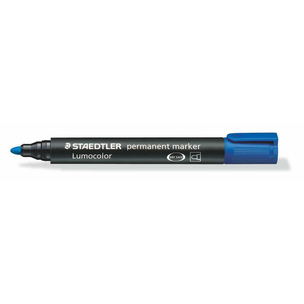 STAEDTLER® Lumocolor 영구 마커 총알 팁, 파란색