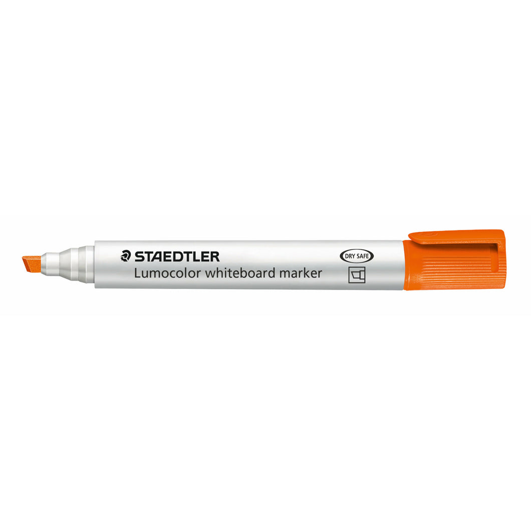 STAEDTLER® 351 B-4 Lumocolor 화이트보드 마커 웨지 팁, 오렌지