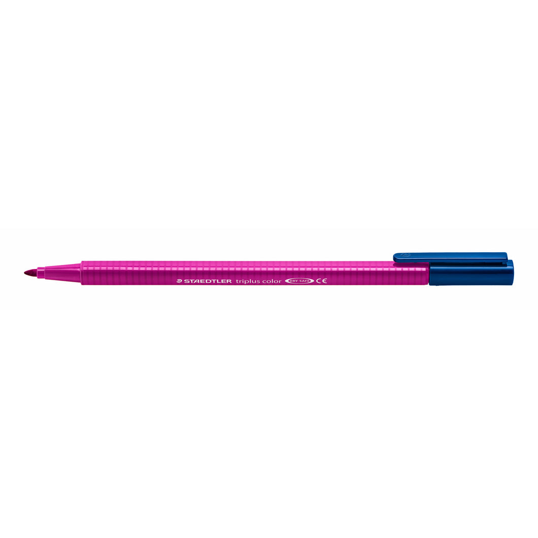 STAEDTLER® 323-61 triplus 컬러 파이버 펜, 삼각형, 레드 퍼플