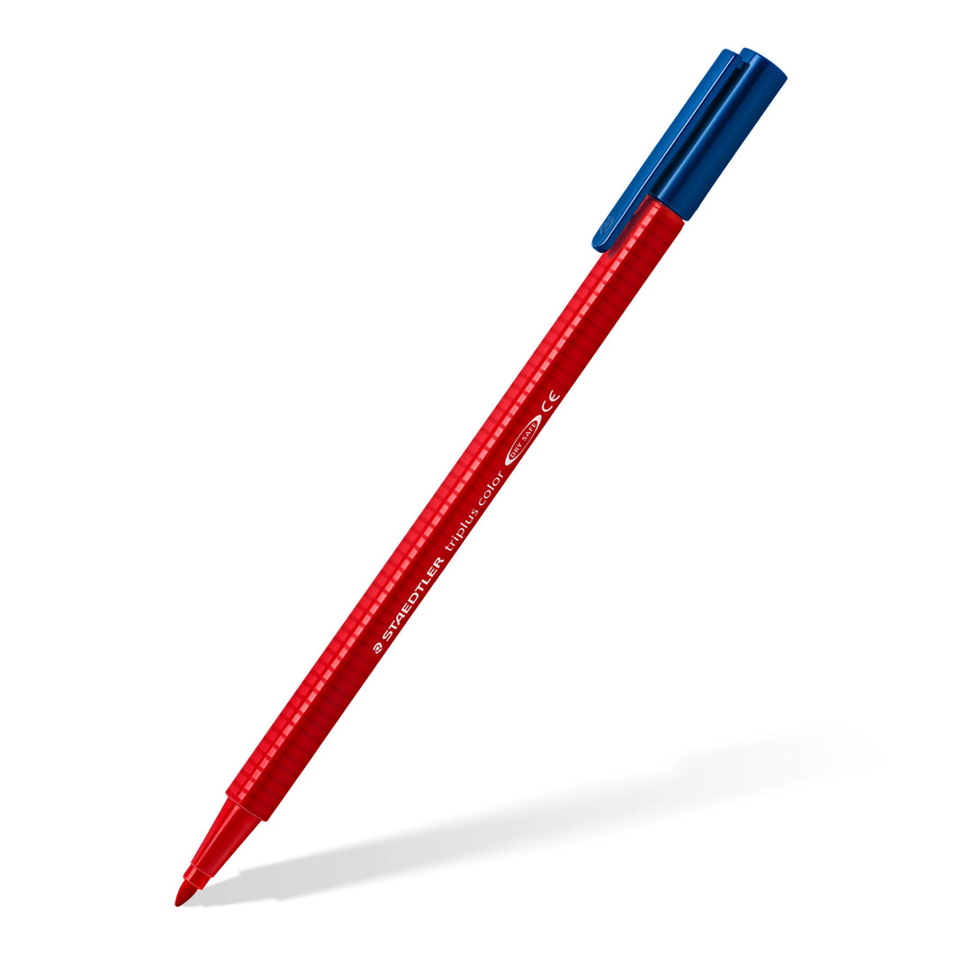 STAEDTLER® 323-2 triplus 컬러 섬유 펜, 삼각형, 빨간색