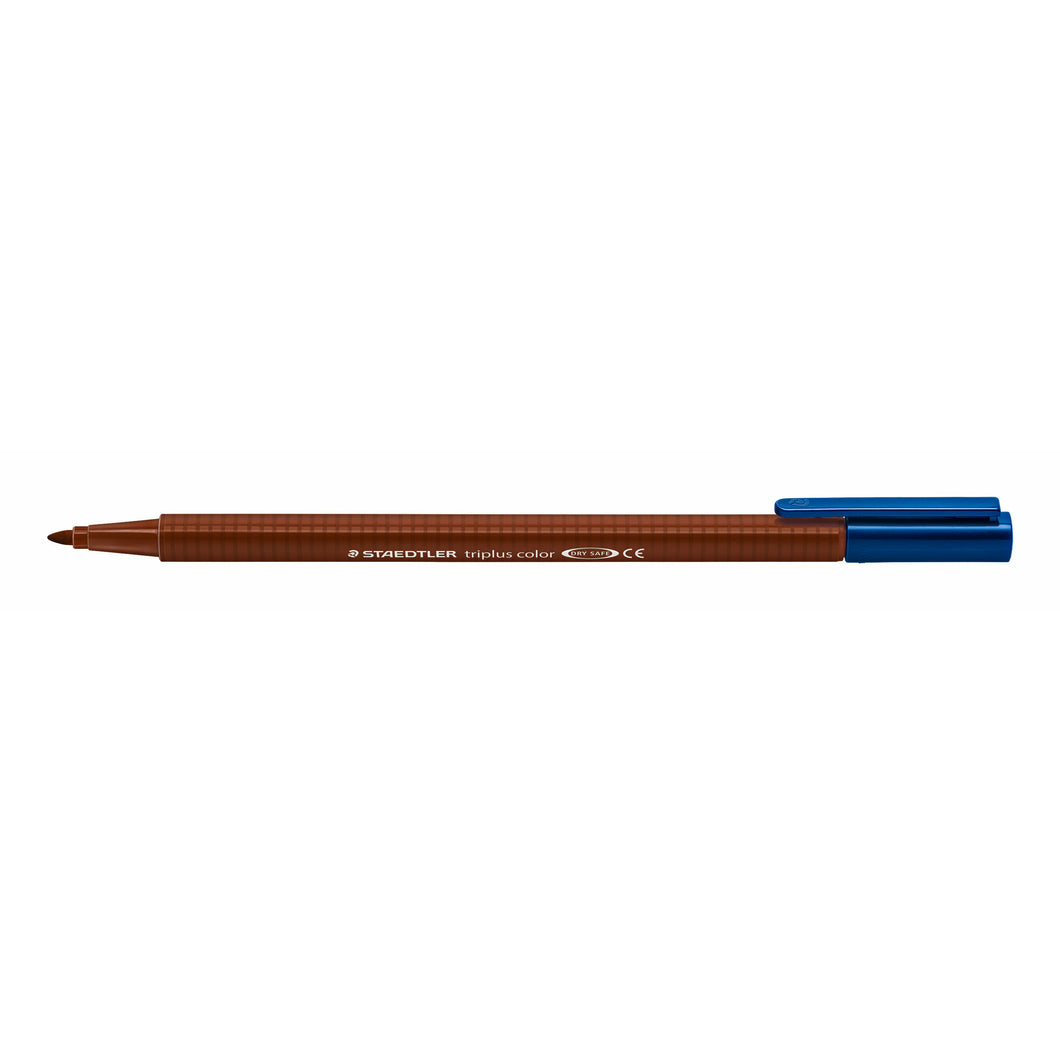 STAEDTLER® 323-76 triplus 컬러 섬유 펜, 삼각형, 갈색