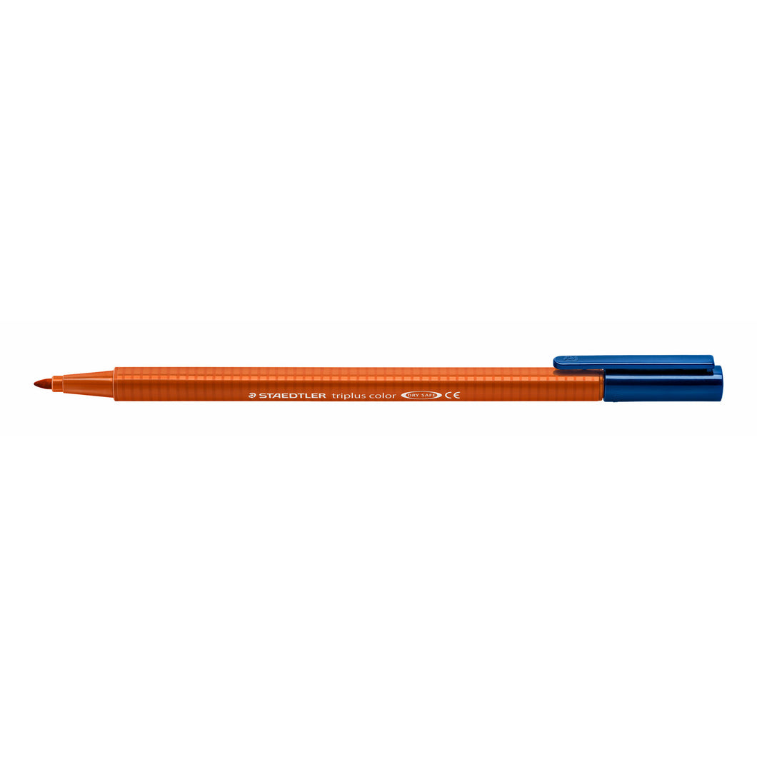 STAEDTLER® 323-73 triplus 컬러 파이버 펜, 삼각형, 번트 시에나