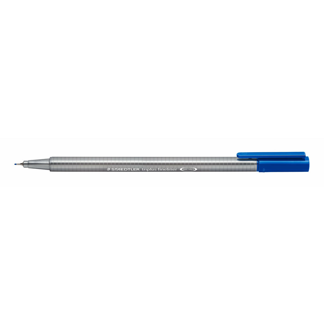 STAEDTLER® 334-3 triplus fineliner, 삼각형, 0.3mm, 파란색