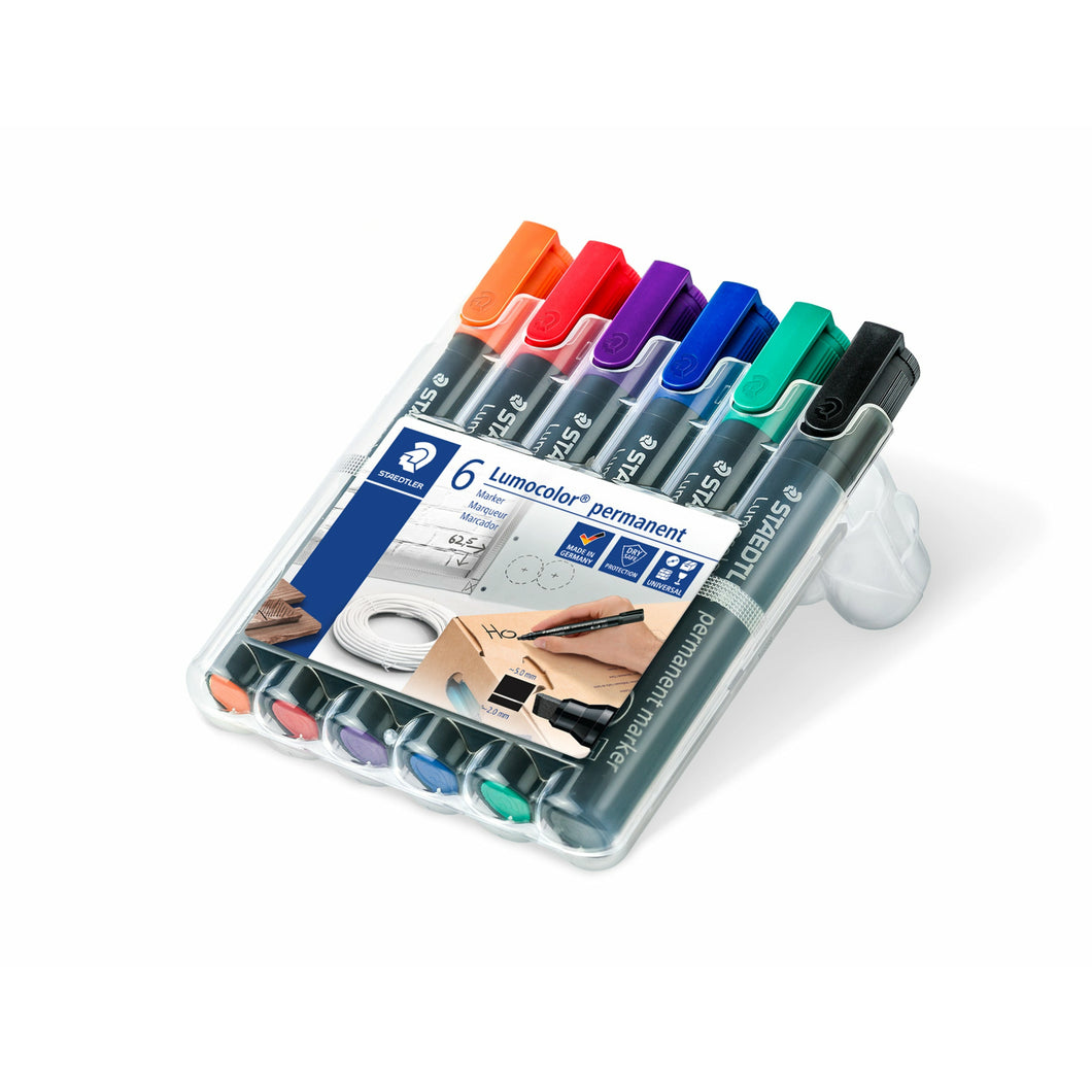 STAEDTLER® 퍼머넌트 마커 Lumocolor 6개입