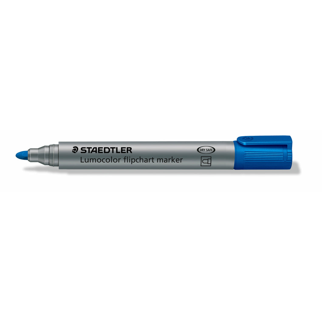 STAEDTLER® Lumocolor 플립차트 마커 총알 팁, 파란색