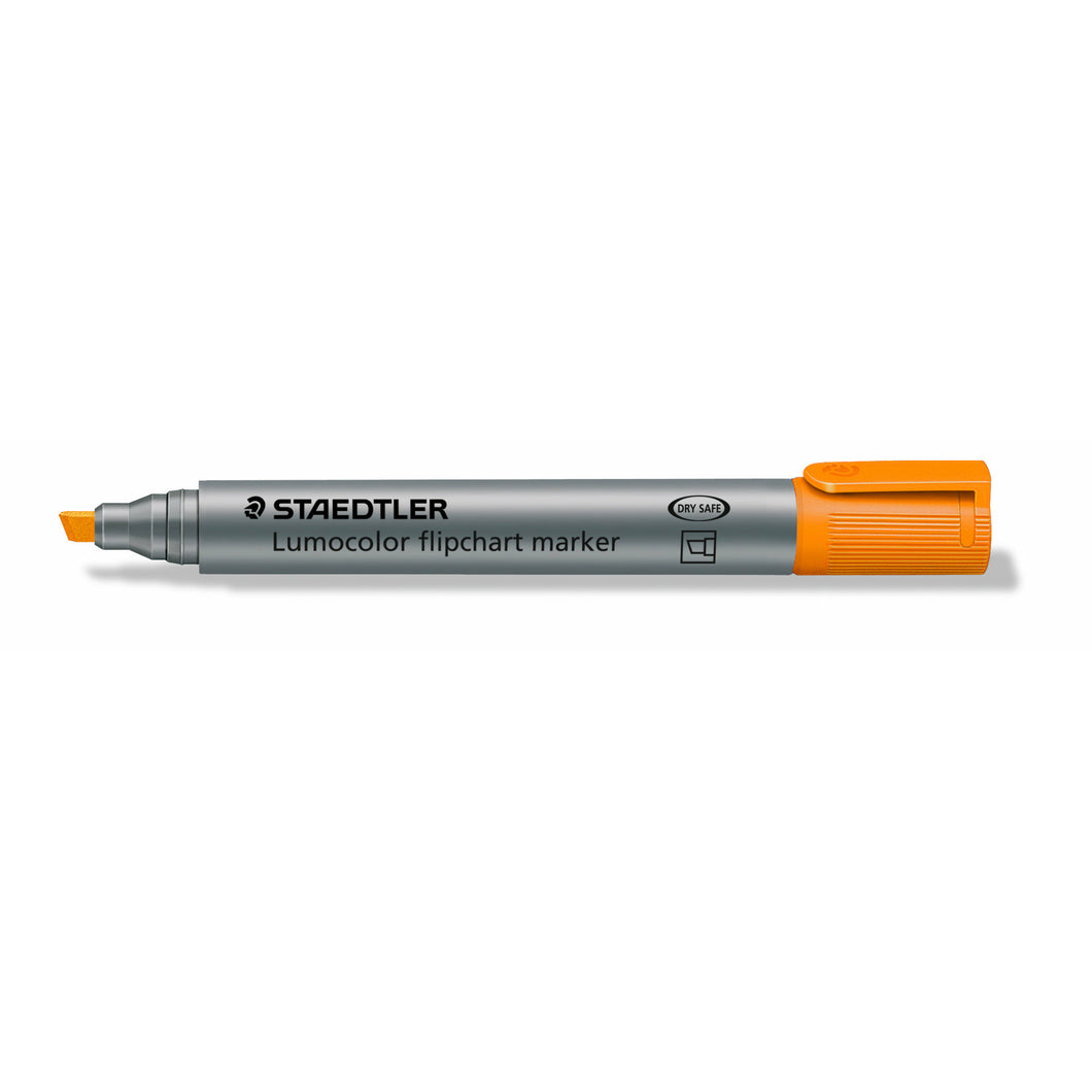STAEDTLER® 356 B-4 Lumocolor 플립차트 마커 웨지 팁, 주황색