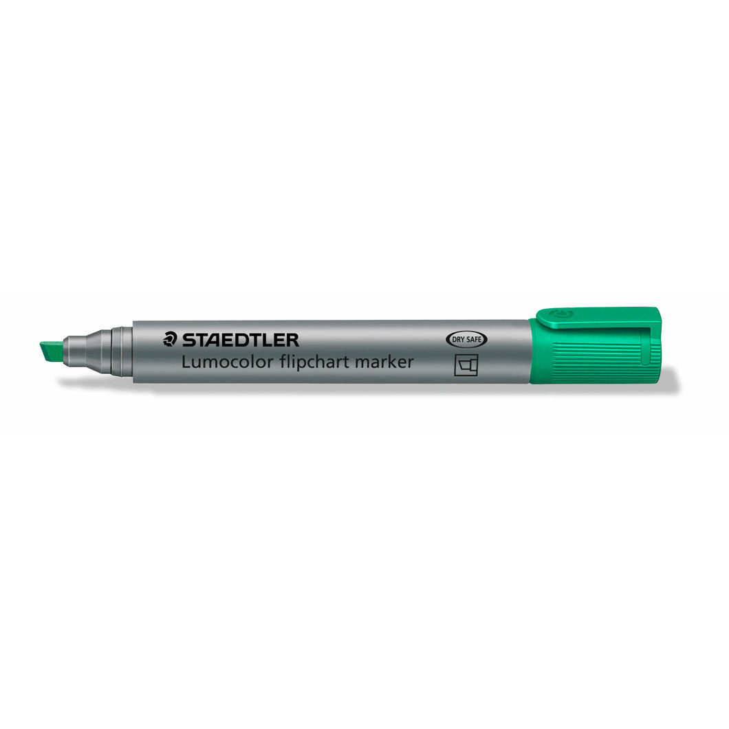 STAEDTLER® 356 B-5 Lumocolor 플립차트 마커 웨지 팁, 녹색