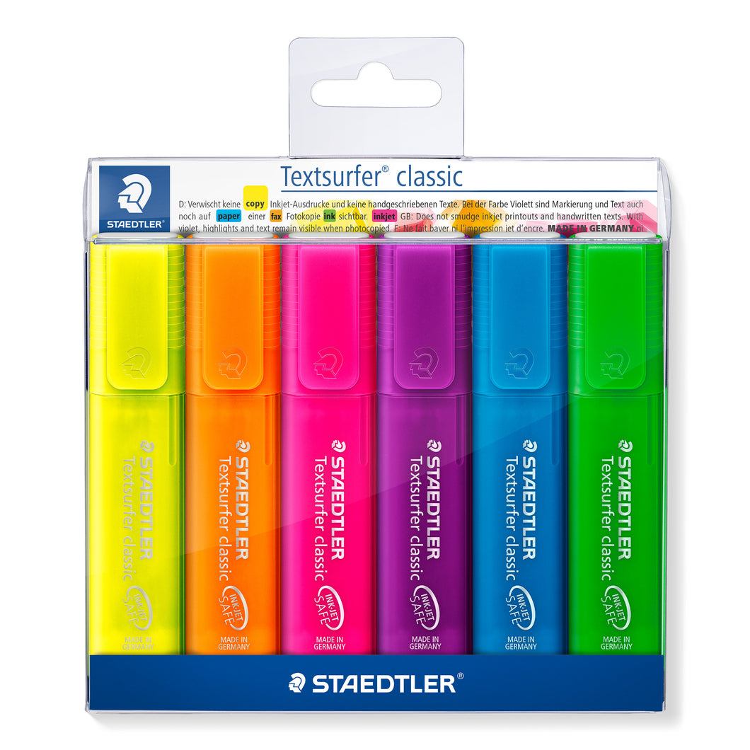 STAEDTLER® 하이라이터 레인보우 컬러, 6개입