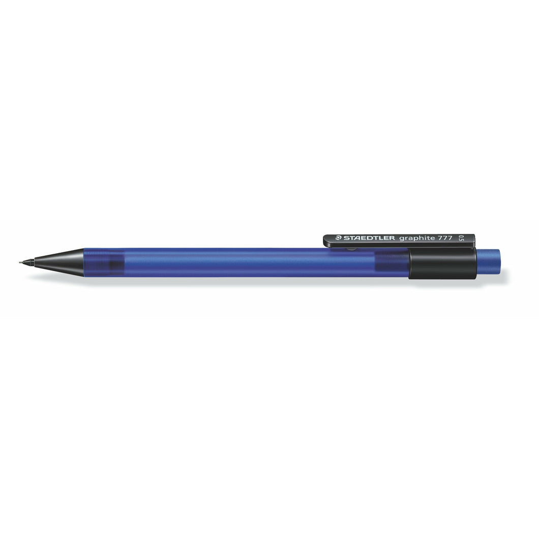 STAEDTLER® 777 05-3 흑연 샤프펜슬, 0.5mm, 파란색 투명