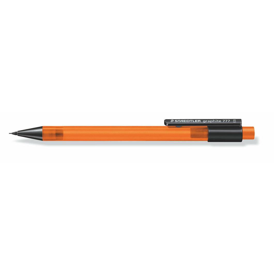STAEDTLER® 777 05-4 흑연 샤프펜슬, 0.5mm, 주황색 투명