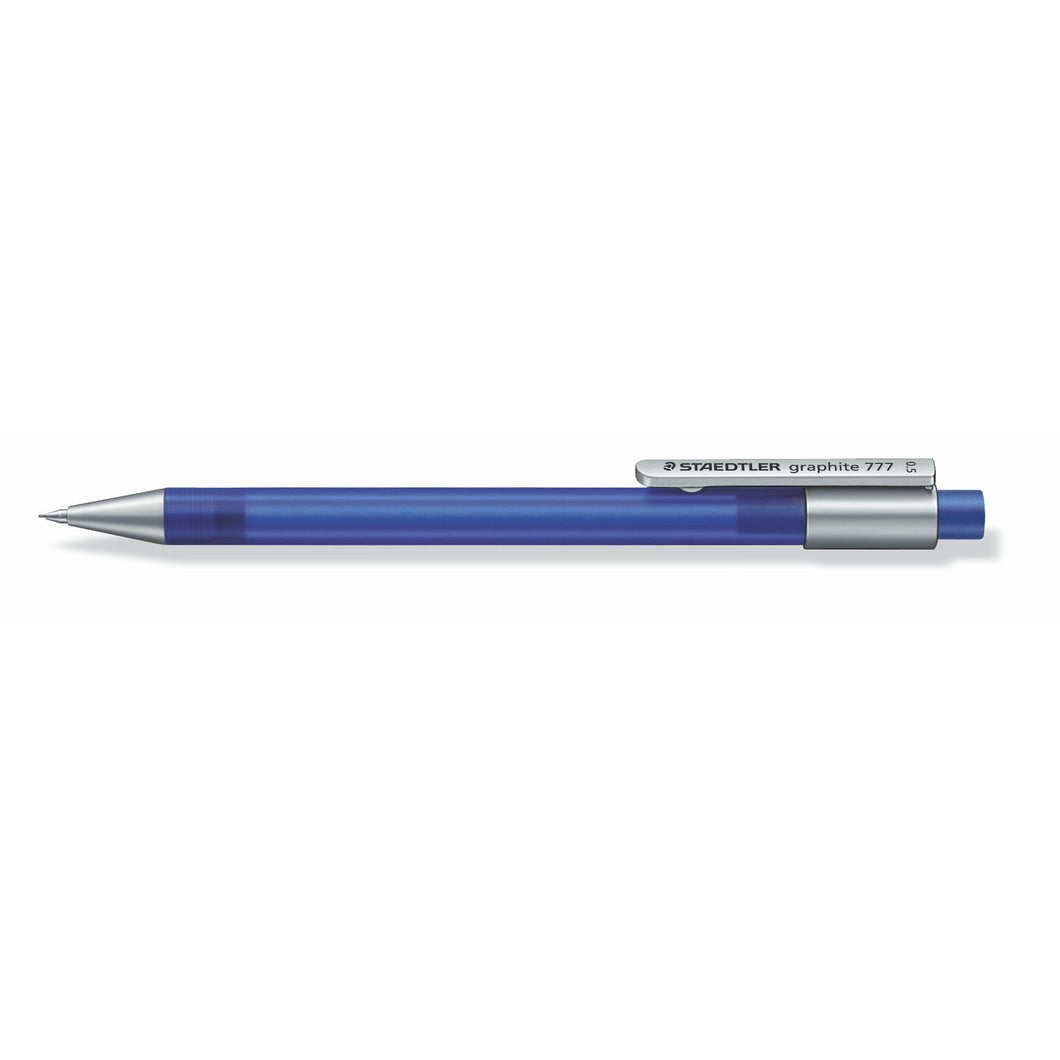 STAEDTLER® 777 05-33 흑연 샤프펜슬, 0.5mm, 불투명한 파란색 투명