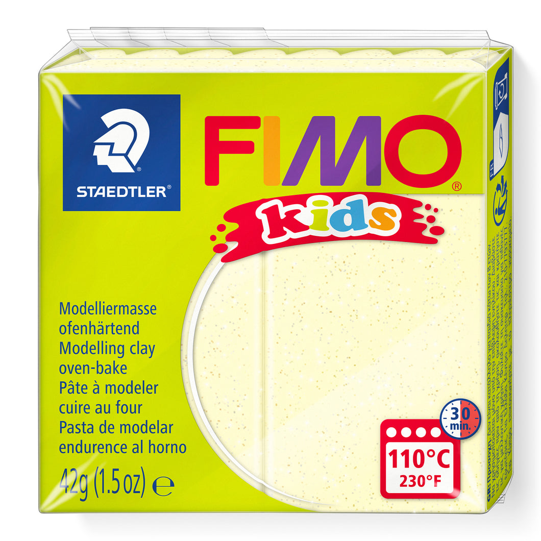 STAEDTLER® FIMO® 키즈 노멀 블록, 42 g, 진주빛 노란색