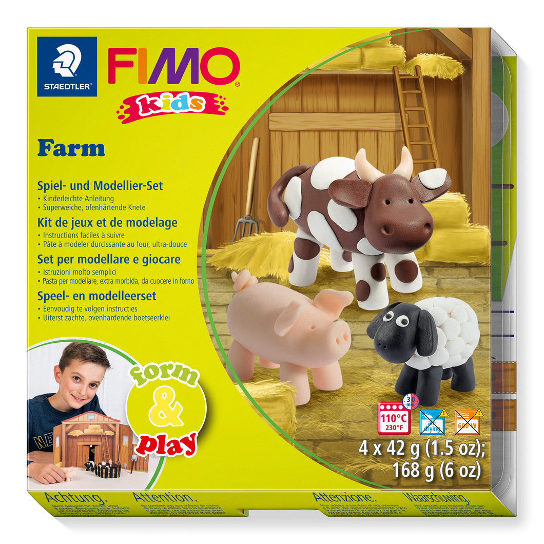 STAEDTLER® FIMO® 어린이 모델링 클레이 form&play Farm
