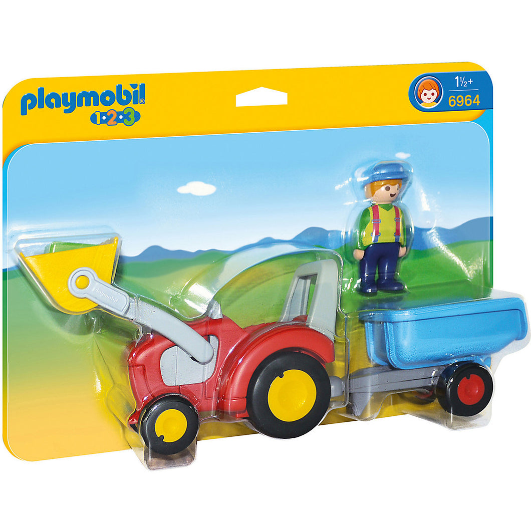 PLAYMOBIL 6964 트레일러가 있는 트랙터