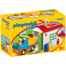 이미지를 갤러리 뷰어에 로드 , PLAYMOBIL 70184 분류 차고가 있는 트럭
